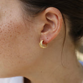 עגילי אורי בציפוי זהב