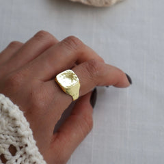 טבעת בקה בציפוי זהב