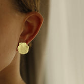 עגילי ונאו בציפוי זהב