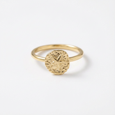 טבעת אושן בציפוי זהב