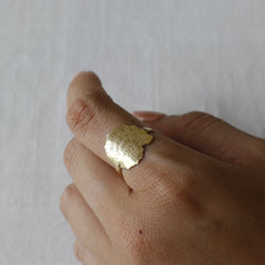 טבעת טהיטי בציפוי זהב