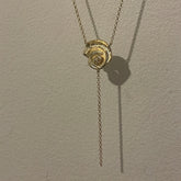 שרשרת סול עניבה בציפוי זהב