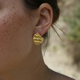 עגילי ליה בציפוי זהב