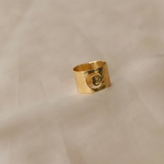 טבעת ירח בציפוי זהב