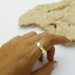 טבעת ויוי בציפוי זהב