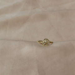 טבעת אושן בציפוי זהב