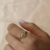 טבעת אושן בציפוי זהב