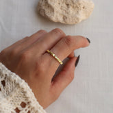 טבעת רפאל בציפוי זהב