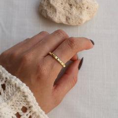 טבעת רפאל בציפוי זהב