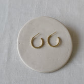 עגילי איב בציפוי זהב