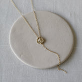 שרשרת אושן עניבה בציפוי זהב