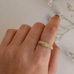 טבעת טאו בציפוי זהב