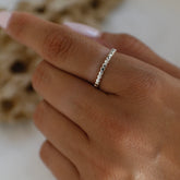 טבעת דוט בציפוי זהב