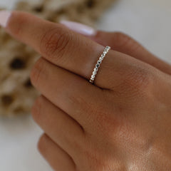 טבעת דוט בציפוי זהב