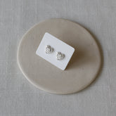 עגילי לב מרוקע