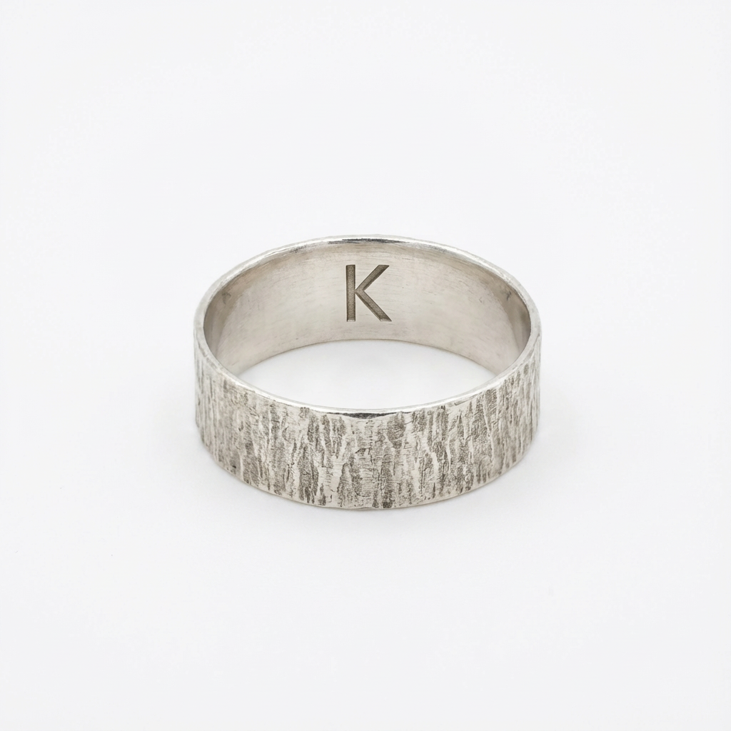 טבעת ווד בתוספת חריטה פנימית