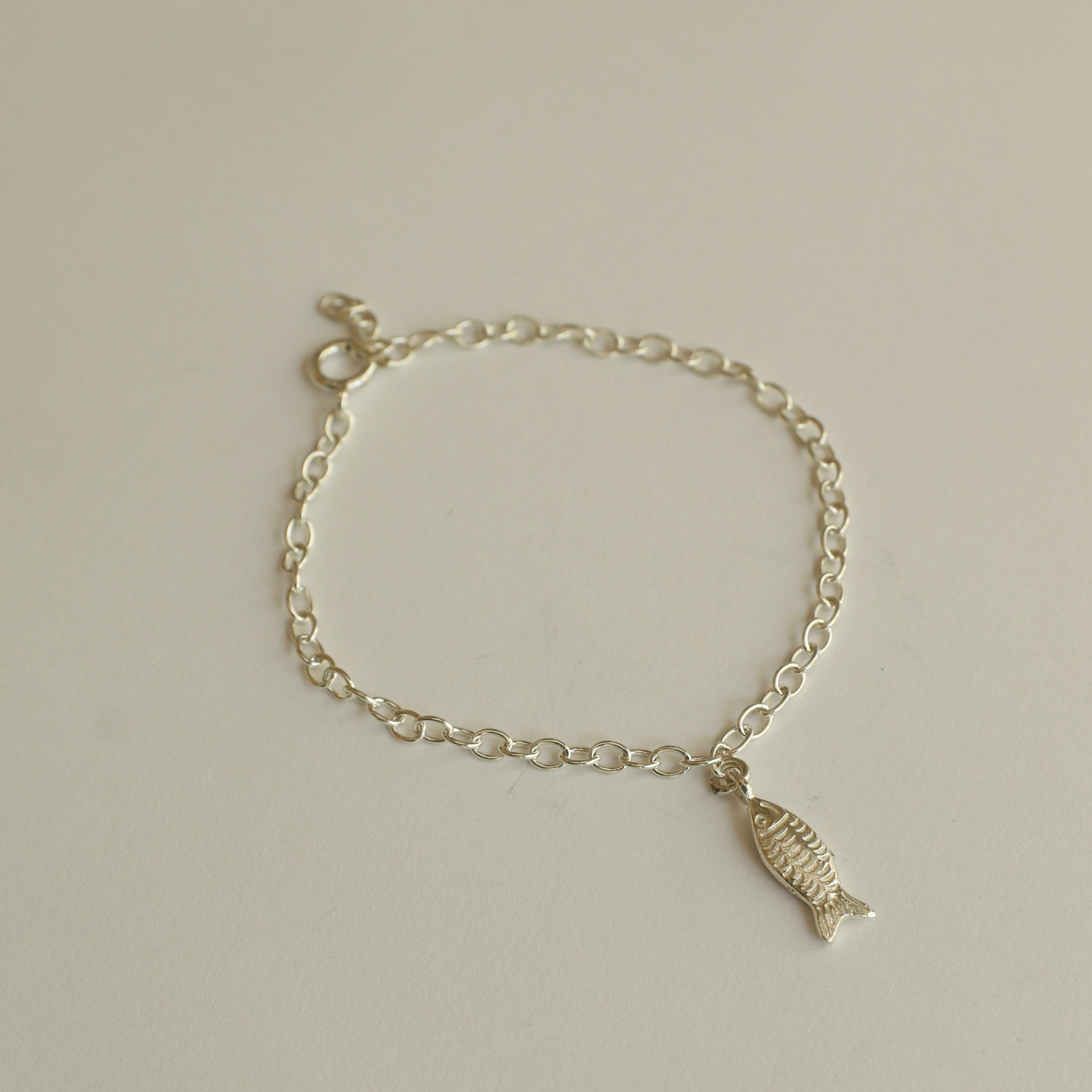 צמיד דג בציפוי זהב