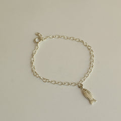 צמיד דג בציפוי זהב